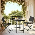 Chery Industrial 6 Pieces Folding Patio Dining Set, Outdoor Dining Sets, Garden Patio Furniture Set AOTOFPBS00001